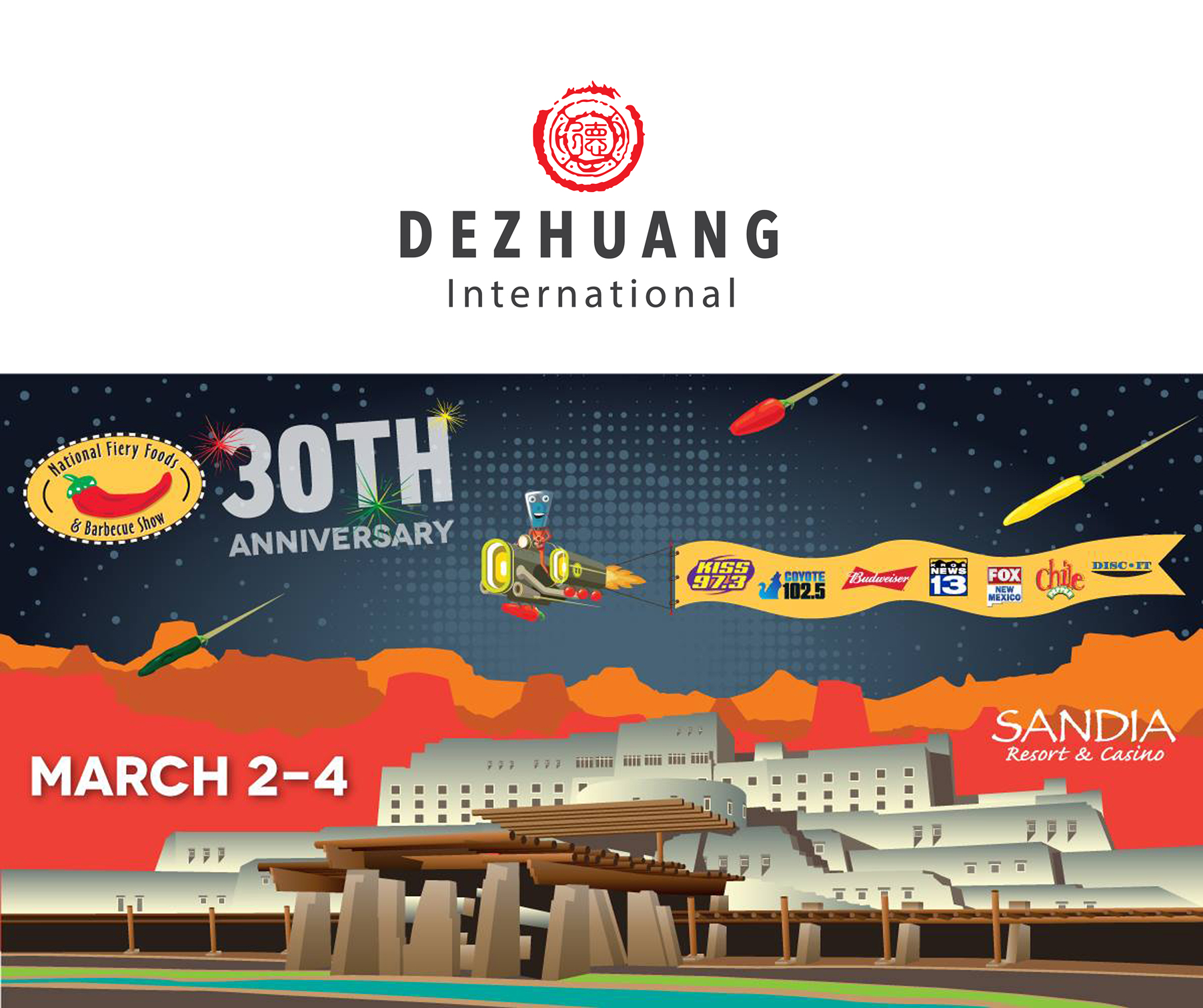 DeZhuang International Team Joins 30th National Fiery Foods and Barbecue Show